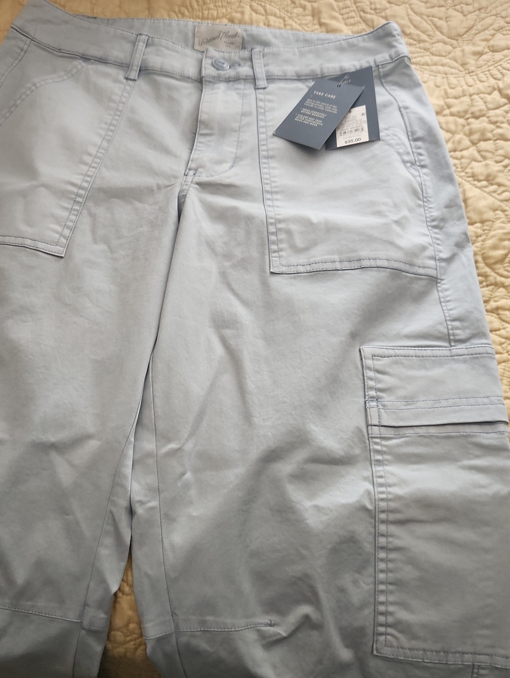 Women's Light Blue/Gray Cargo Pants - Universal Thread.